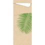 DUNI Bestikserviet, Duni Leaf, 2-lags, 1/8 fold, 19x8,5cm, natur, nyfiber *Denne vare tages ikke retur*