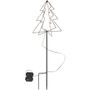 Abena LED juletræ, 80cm, sort, metal, ekskl. 3AA batterier, til udendørs brug, 52 LED