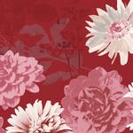 Middagsserviet,  Dunisoft Autumn Floral, 1/4 fold, 40x40cm, flerfarvet,  airlaid *Denne vare tages ikke retur*