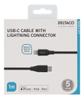DELTACO USB-C to Lightning cable, 1m, 9V/2A 5V/3A PD, black (IPLH-311M)