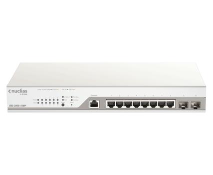 D-LINK 10-Port Gigabit PoE+ Nuclias Smart Managed Switch including 2x SFP Por (DBS-2000-10MP)