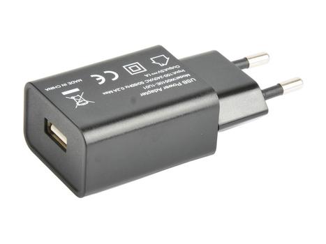CIRAFON Laddare 1xUSB 1A Svart (W0510E-1U01)
