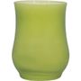 Abena Tulipanlys, 13cm, Ø8,7cm, limegrøn, 40 timer, paraffin/glas, i frosted glas