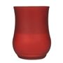 Abena Tulipanlys, 13cm, Ø8,7cm, rød, 40 timer, paraffin/glas, i frosted glas