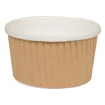 Detpak Ripple wrap uni-cup, Detpak, 5,5cm, Ø9,8cm, 240 ml, 250 ml, brun, pap/PE, 8 oz (131830*500)