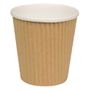 Detpak Ripple wrap uni-cup, Detpak, 10,5cm, Ø9,8cm, 480 ml, 490 ml, brun, pap/PE, 16 oz