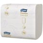 TORK Toiletpapir i ark, Tork T3 Premium, 2-lags, 19x11cm, hvid, papir, 100% nyfiber