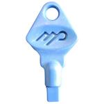ABENA Nøgle, blå, plast, til hvid plast dispenser,  5 stk. (119986)