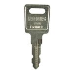 ABENA Nøgle, grå, metal, til hærværkssikret dispenser,  5 stk. (119989)