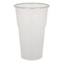 Abena Fadølsglas, Abena Gastro, 14cm, Ø9,5cm, 50 cl, 60 cl, klar, PP, med riller