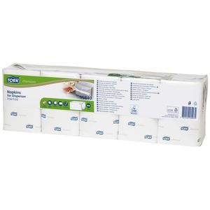 ABENA Dispenserserviet,  Tork Expressnap N4 Premium, 2-lags, interfold,  21, 3x33cm,  hvid, nyfiber (12213001*4000)