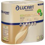 Køkkenrulle,  Lucart T3 Natural, 2-lags, 33m x 22cm, Ø13,2cm, natur, 100% genbrugspapir