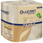 Toiletpapir,  Lucart T3 Natural, 2-lags, 27,5m x 9,6cm, Ø10,3cm, natur, 100% genbrugspapir