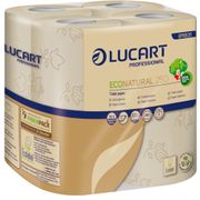 Lucart Toiletpapir,  Lucart T3 Natural, 2-lags, 27,5m x 9,6cm, Ø10,3cm, natur, 100% genbrugspapir (113019*64)