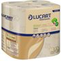 Lucart Toiletpapir,  Lucart T3 Natural, 2-lags, 27,5m x 9,6cm, Ø10,3cm, natur, 100% genbrugspapir