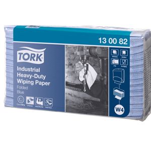 TORK Industriaftørring,  Tork W4, 3-lags, 32, 4x38, 5cm,  10,8 cm, blå, virginfiber (117561*500)