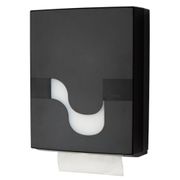 Megamini Dispenser,  Megamini, 11, 2x27x34, 5cm,  sort, plast, til alle typer håndklædeark (116514)