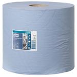 Værkstedsrulle,  Tork W1/W2, 2-lags, 255m x 23,5cm, Ø26,2cm, blå, blandingsfibre *Denne vare tages ikke retur*