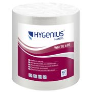 Lucart Håndklæderulle, Lucart Hygenius, 2-lags, 155m x 20,8cm, hvid, 100% nyfiber