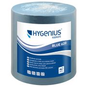 Lucart Håndklæderulle, Lucart Hygenius, 2-lags, 155m x 20,8cm, blå, 100% nyfiber