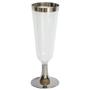 DUNI Champagneglas, Duni Celebration, Ø54mm, 15 cl, klar, PS, med metal kant, på fod *Denne vare tages ikke retur*