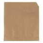 _ Burgerlomme, 14x14cm, brun, papir/pergament, lille