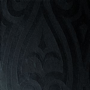 DUNI Middagsserviet,  Duni Elegance Lily, 1/4 fold, 48x48cm, sort, airlaid *Denne vare tages ikke retur* (120537*240)