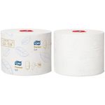 Toiletpapir,  Tork T6 Premium, 2-lags, 90m x 9,9cm, Ø13,2cm, hvid, 100% nyfiber