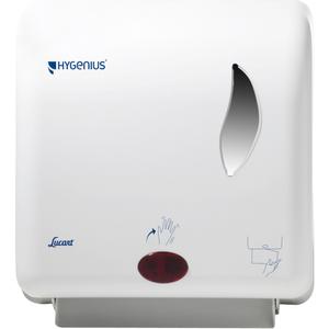 Lucart Dispenser,  Lucart, 22x31x32, 5cm,  hvid, plast, til håndklæderuller (11652001)