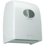 Dispenser,  Kimberly-Clark Aquarius, 24x32, 6x43cm,  hvid, plast, til håndklæderuller