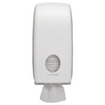 Dispenser,  Kimberly-Clark Aquarius, Mini, 12, 3x16, 9x34, 1cm,  hvid, plast, til toiletpapir i ark *Denne vare tages ikke retur*