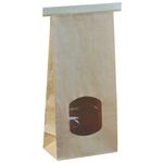 Klodsbundspose,  Detpak, M, 7, 2x11, 5x24, 6cm,  2 l, 65 g/m2, brun, OPP/papir