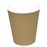 Detpak Kaffebæger,  Detpak, 13,3cm, Ø8,9cm, 48 cl, brun, PE/pap, 16 oz (545303*500)