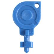 ABENA Nøgle, blå, plast, til Eco Line dispenser,  5 stk. (119964)
