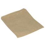 Brødpose, 46x8x16cm,  brun, papir, med sidefals