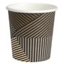 Abena Kaffebæger Lines, ABENA Gastro, 6cm, Ø6,2cm, 10 cl, brun, PE/pap, 4 oz