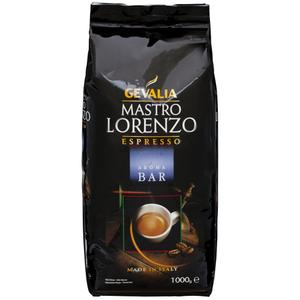 GEVALIA Kaffe, Gevalia Mastro Lorenzo Aroma Bar, espresso helbønner,  1 kg *Denne vare tages ikke retur* (12160301*8)