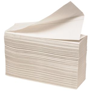 _ Håndklædeark,  2-lags, Z-fold, 24x23cm, 8 cm, hvid, 100% nyfiber (11411901*4000)