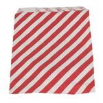 Slikpose, 17, 5x12cm,  rød, papir, med striber
