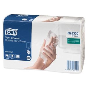 TORK Håndklædeark,  Tork H2 Universal,  2-lags, Z-fold, 23, 4x21, 3cm,  8 cm, natur, 100% genbrugspapir (11701103*3800)