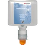 Skumsæbe, SC Johnson Clear Foam PURE, 1200 ml, uden farve og parfume, til touchfree dispenser, 0, 7 ml pr. dosering