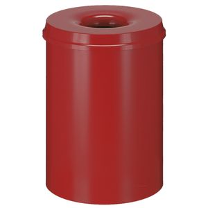 ABENA Brandhæmmende affaldsspand,  30 l, rød *Denne vare tages ikke retur* (176535)