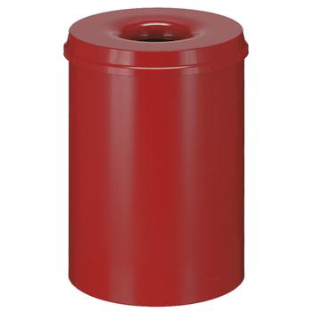 ABENA Brandhæmmende affaldsspand,  30 l, rød *Denne vare tages ikke retur* (176535)