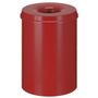 ABENA Brandhæmmende affaldsspand,  30 l, rød *Denne vare tages ikke retur*