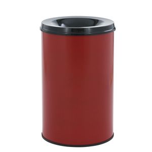 ABENA Brandhæmmende affaldsspand,  30 l, rød *Denne vare tages ikke retur* (176536)
