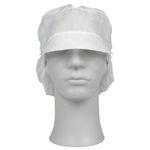 Snood cap, Abena Classic, M, hvid, PP, usteril, engangs