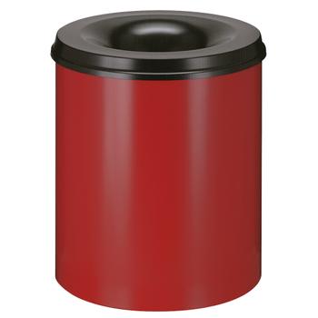 ABENA Brandhæmmende affaldsspand,  80 l, rød *Denne vare tages ikke retur* (176551)