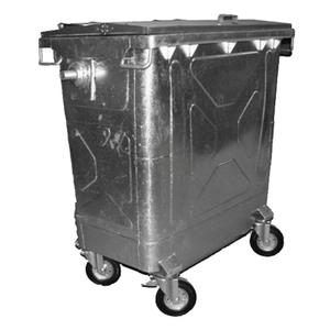 ABENA Affaldscontainer,  770 l, galvaniseret stål, UV-resistent,  til tungt affald og udendørs *Denne vare tages ikke retur* (176738)