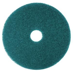 3M Gulvrondel,  3M Scotch-Brite,  14", Ø355mm, blå, 85 mm, polyester/ RPET,  til almindelig rengøring og skuring (163439*5)