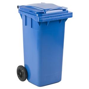 ABENA Affaldscontainer,  120 l, blå, UV-resistent,  til tungt affald og udendørs (17674701)